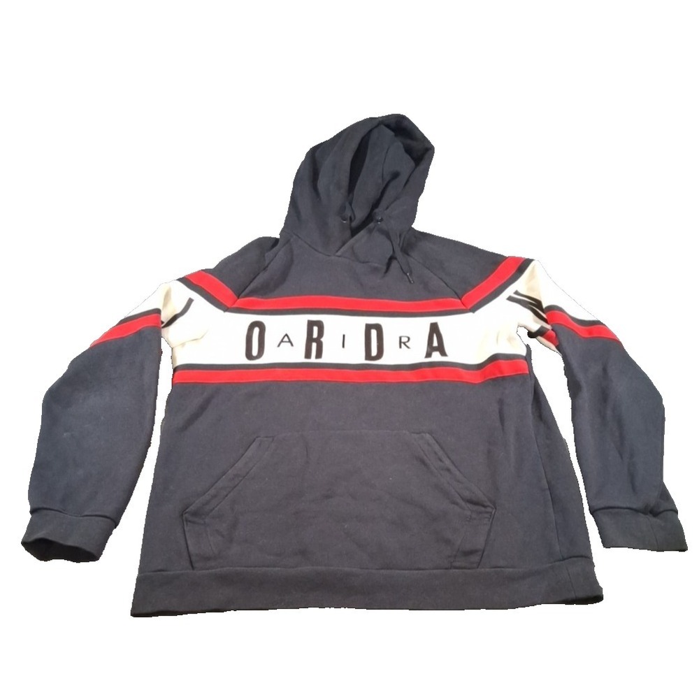 Air Jordan Hoodie Large Spellout Logo Jump Man Pull over Sweatshirt
